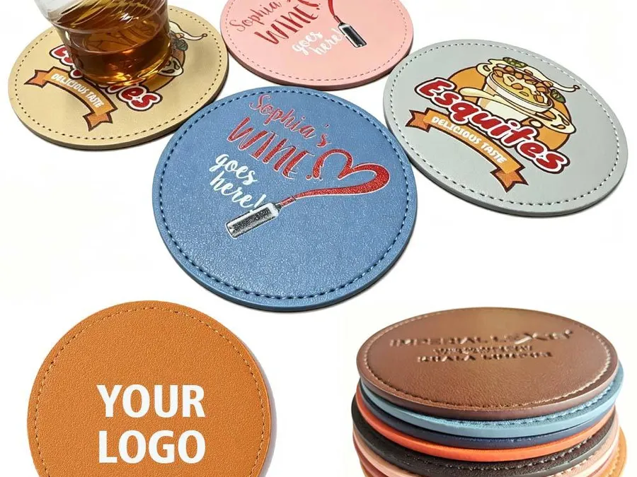 Posavasos de Cuero Personalizados